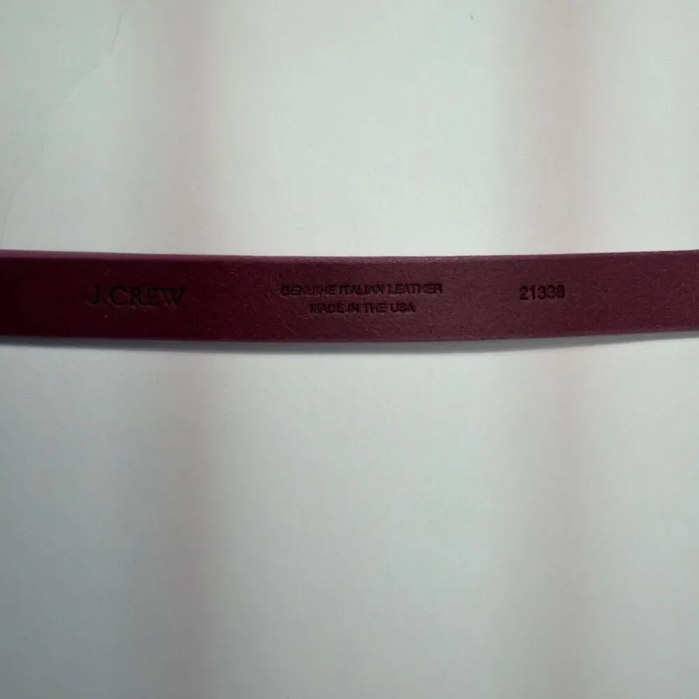 JCrew Women’s Pink Leather Belt Size Small - Picture 3 of 3